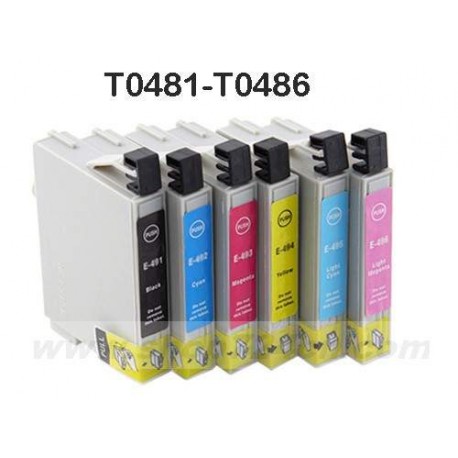 Compatible Cartuchos  Epson T0481 Pack 48