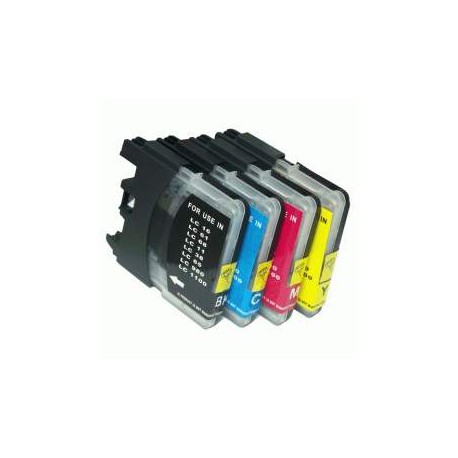 Compatible Cartucho brother  LC985XL/LC1100XL Pack 4