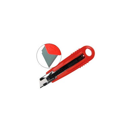 CUTER Q-CONNECT DE SEGURIDAD CON CUCHILLA RETRACTIL