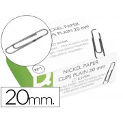CLIPS NIQUELADOS Q- CONNET Nº1 20 MM CAJA DE 100