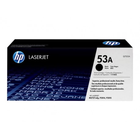 Toner HP Q7553A Negro Original Alta Capacidad y Rendimiento