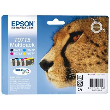 Cartucho Epson Original T0715  Pack 4