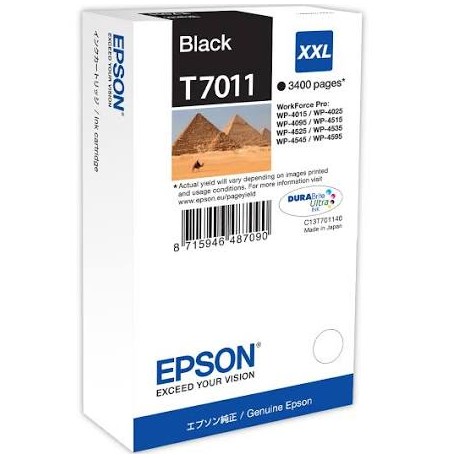 Original  Epson Cartucho T7011 Negro 