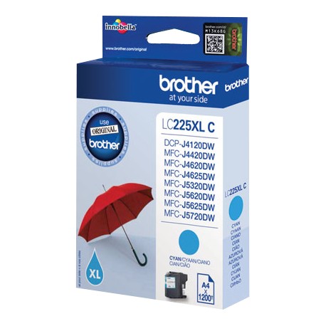 Cartucho Brother Original LC225XL Cian