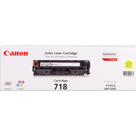 Original toner Canon 718 Amarillo