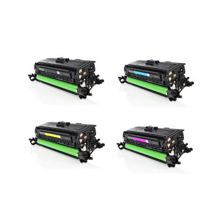  Compatible Toner Impresora HP Color Laser jet CM3530FS Pack 4