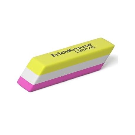 Goma de borrar Erich Krause Drive tres colores
