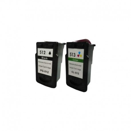 Compatible cartuchos Canon PG512/CL510 Pack 2