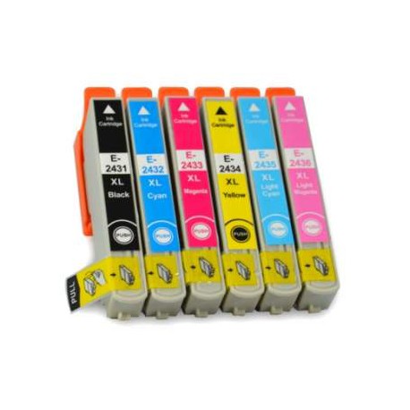 Compatible cartucho Epson T2431 Pack 6